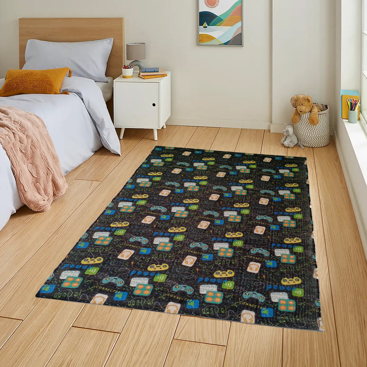 Gamer Printed Floor Rug by OLIVIA ROCCO - 60 x 90cm