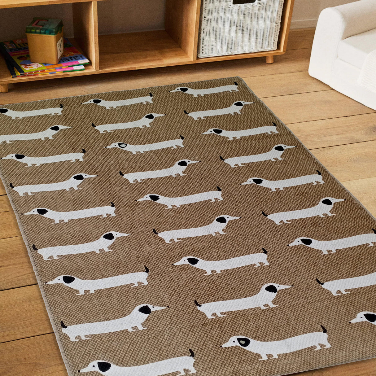 OLIVIA ROCCO Animal Printed Rug Sausage Dog Floor Rug - 60 x 90cm