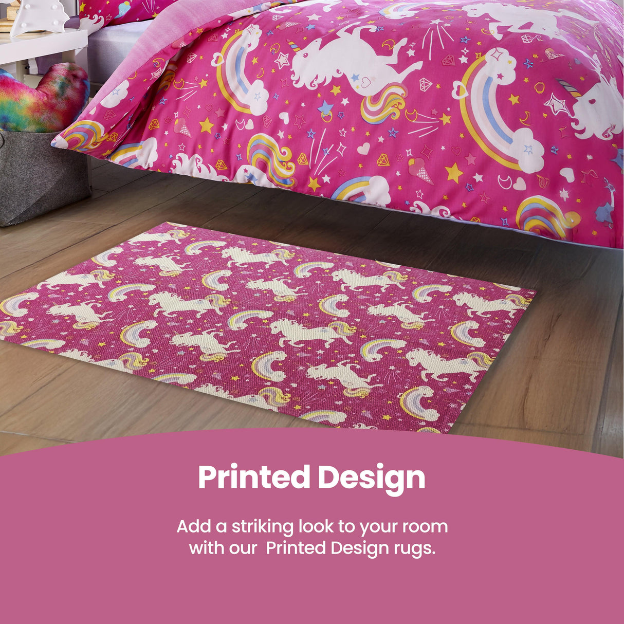 Animal Printed Rug Unicorn by OLIVIA ROCCO - 60 x 90cm