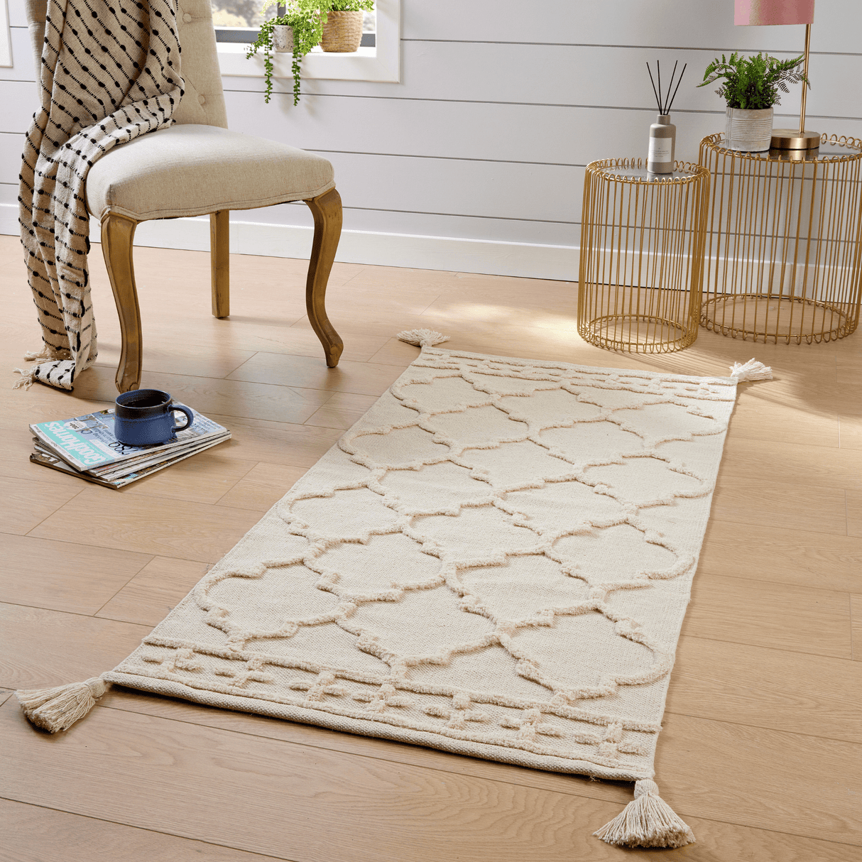 Marrakesh Hand Woven Cotton Rug by OLIVIA ROCCO