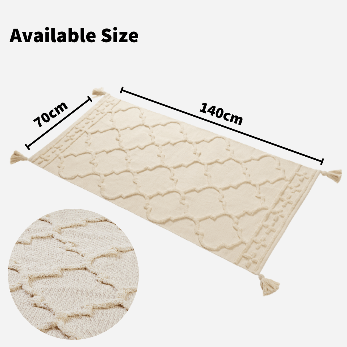 Marrakesh Hand Woven Cotton Rug by OLIVIA ROCCO