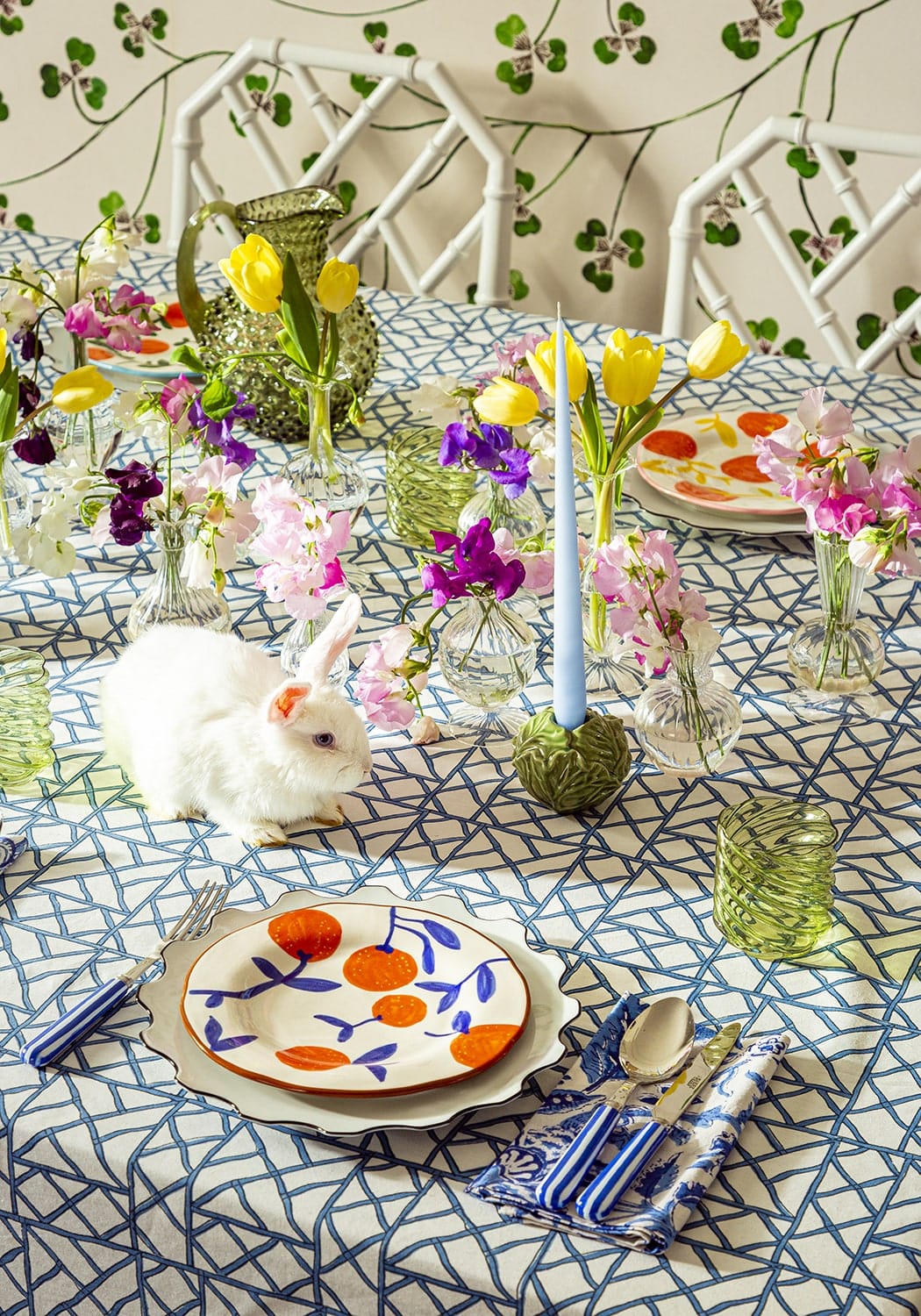 Casa by Josephine Jenno Olivia’s Sky Blue Medium Taper Candles