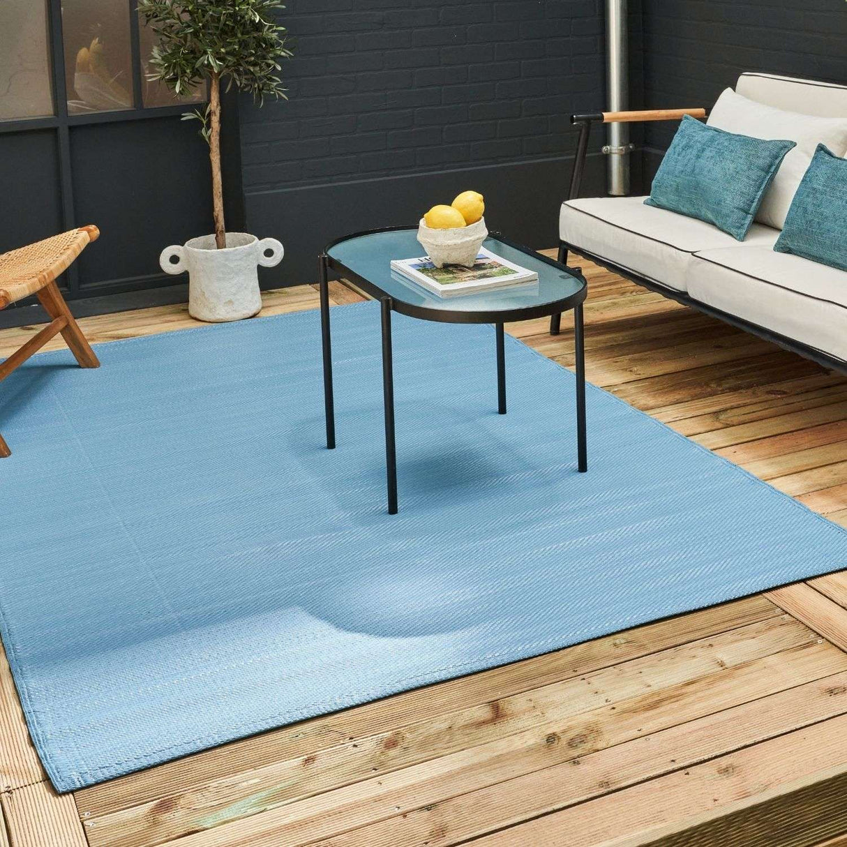 The Rugs Urban Outdoor Rug Blue 1000