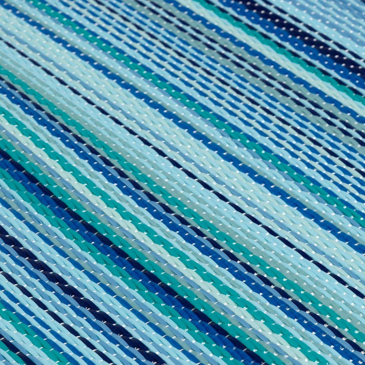 Rainbow Outdoor Rug Blue 1020 | Vibrant Waterproof Patio Rug