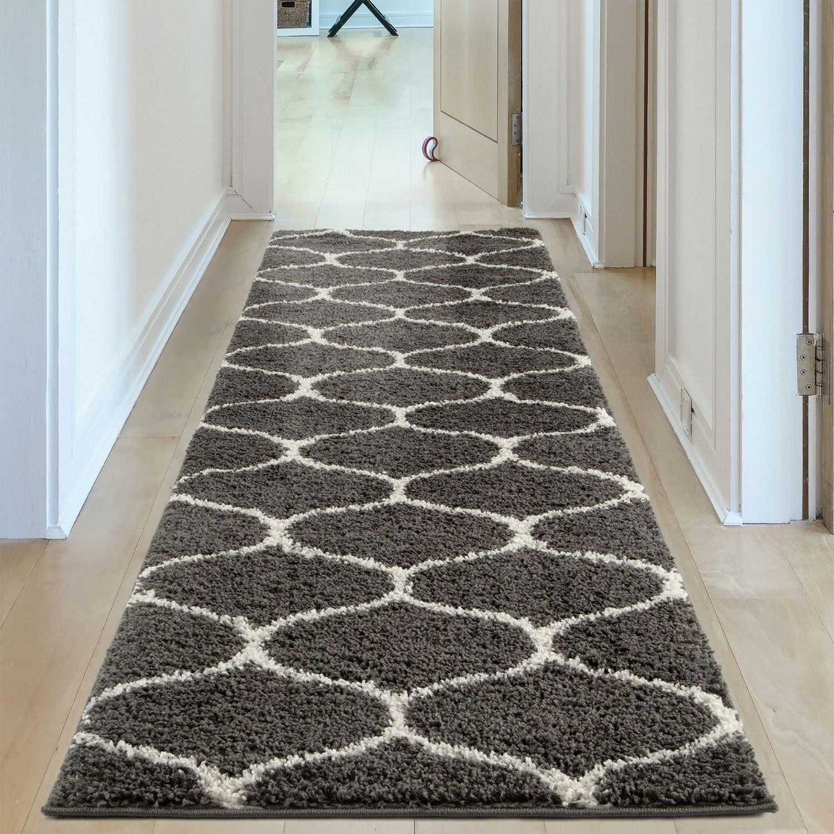 The Rugs - Moroccan Dark Grey Shaggy Rug | 640