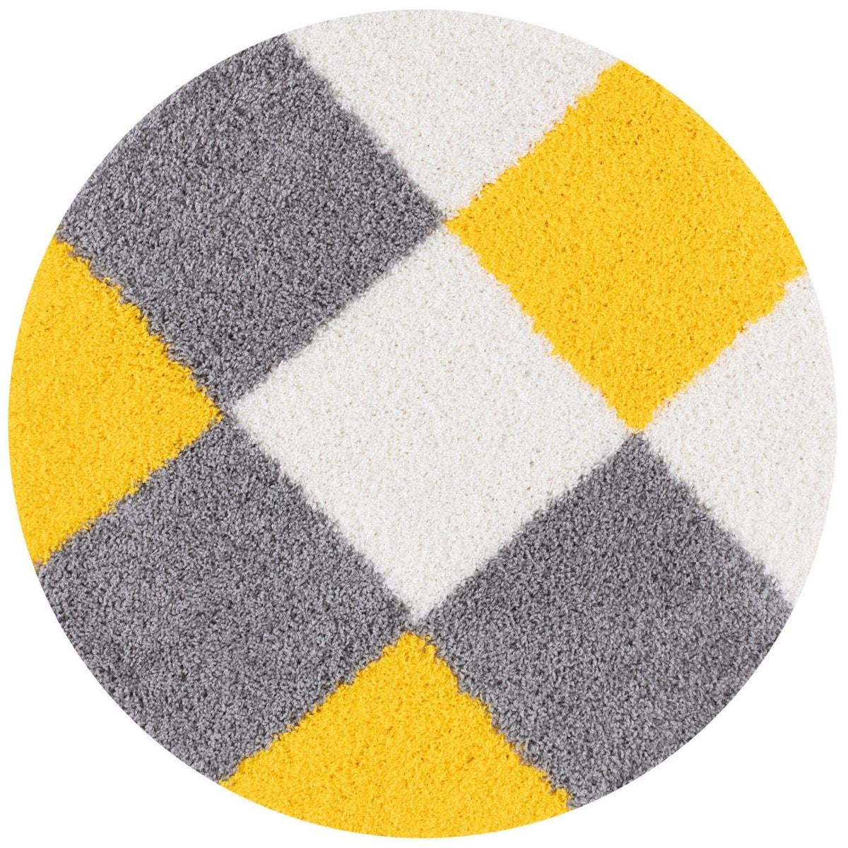 Myshaggy Geometric Yellow Rug by The Rugs
