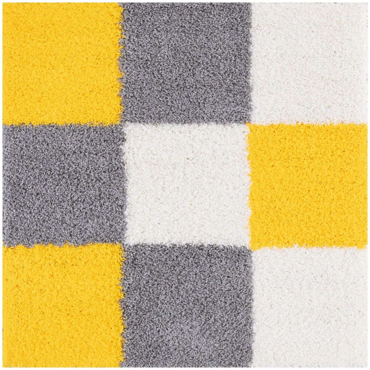 Myshaggy Geometric Yellow Rug by The Rugs