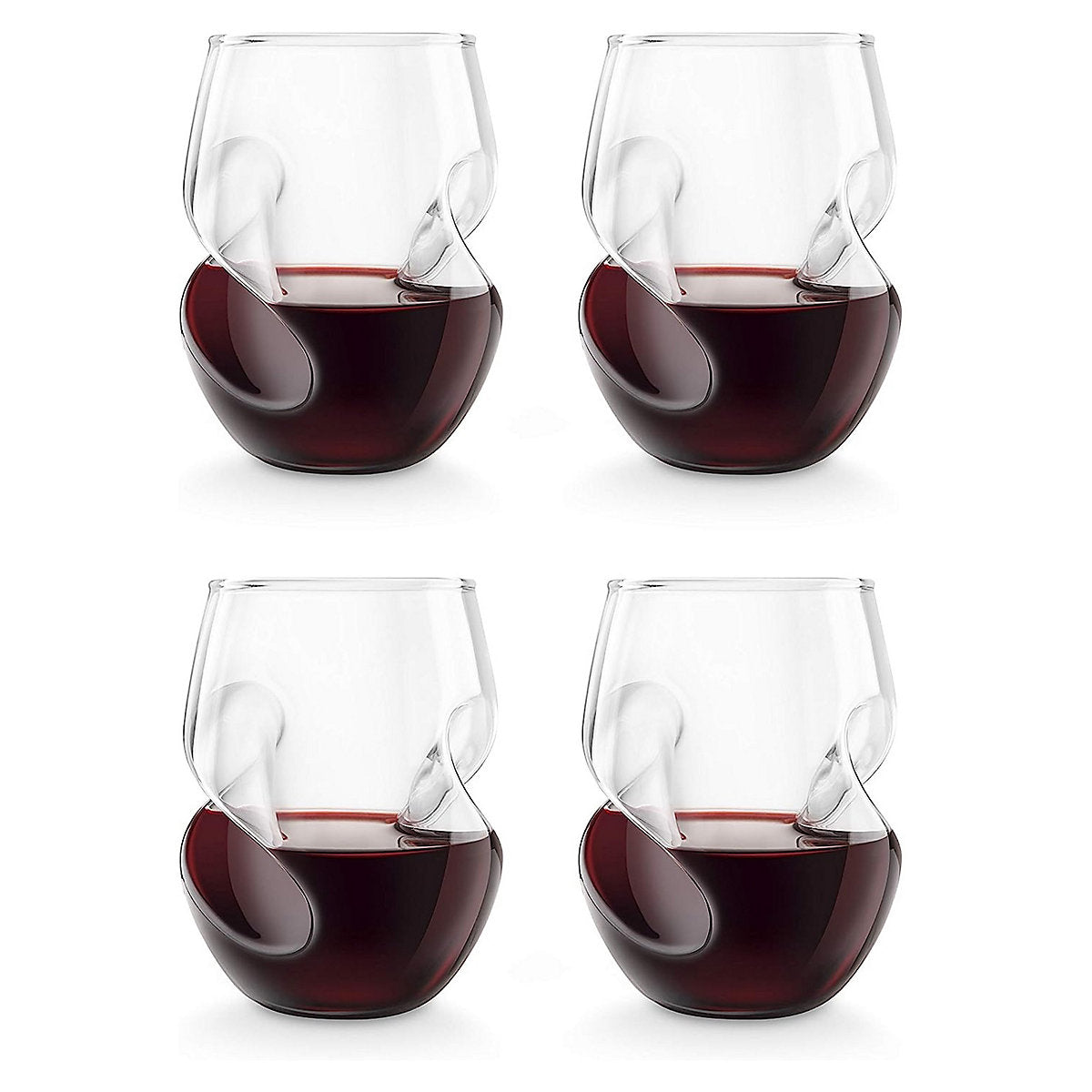 Final Touch Conundrum Red Wine Glasses, Pack of 4, 473ml