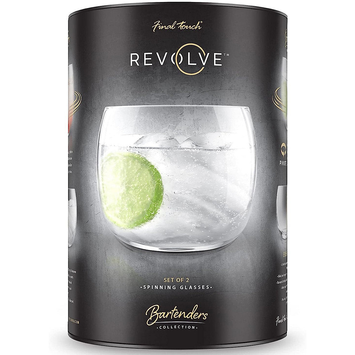 Final Touch Revolve Cocktail Glass, Set of 2, 500ml