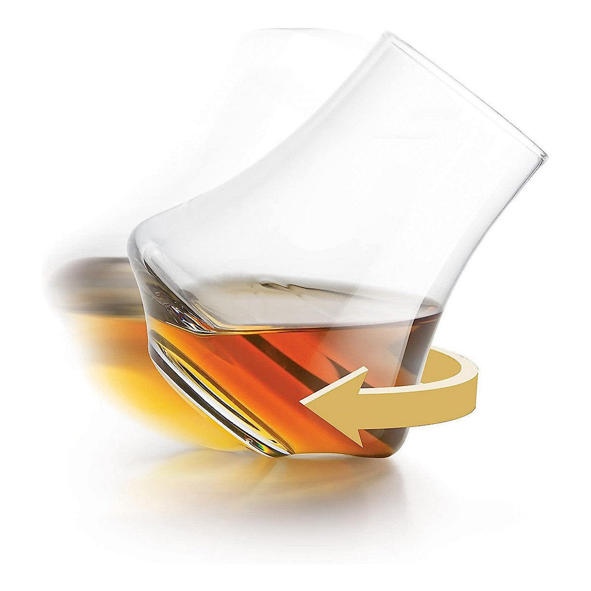 Final Touch Revolve Roll & Spin Spirits Glass, 195ml