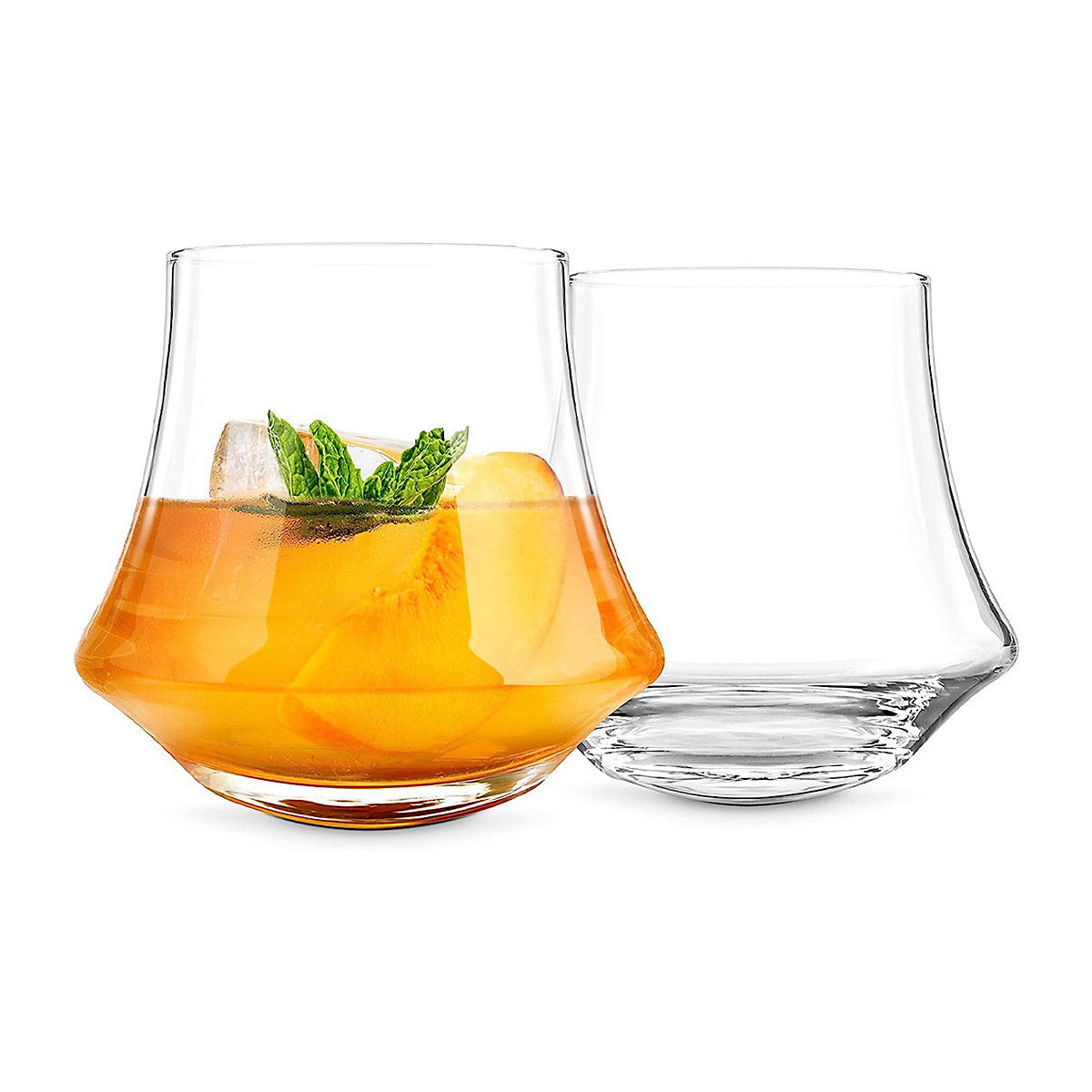 Final Touch Revolve Spirit Glasses, Pack of 2, 400ml