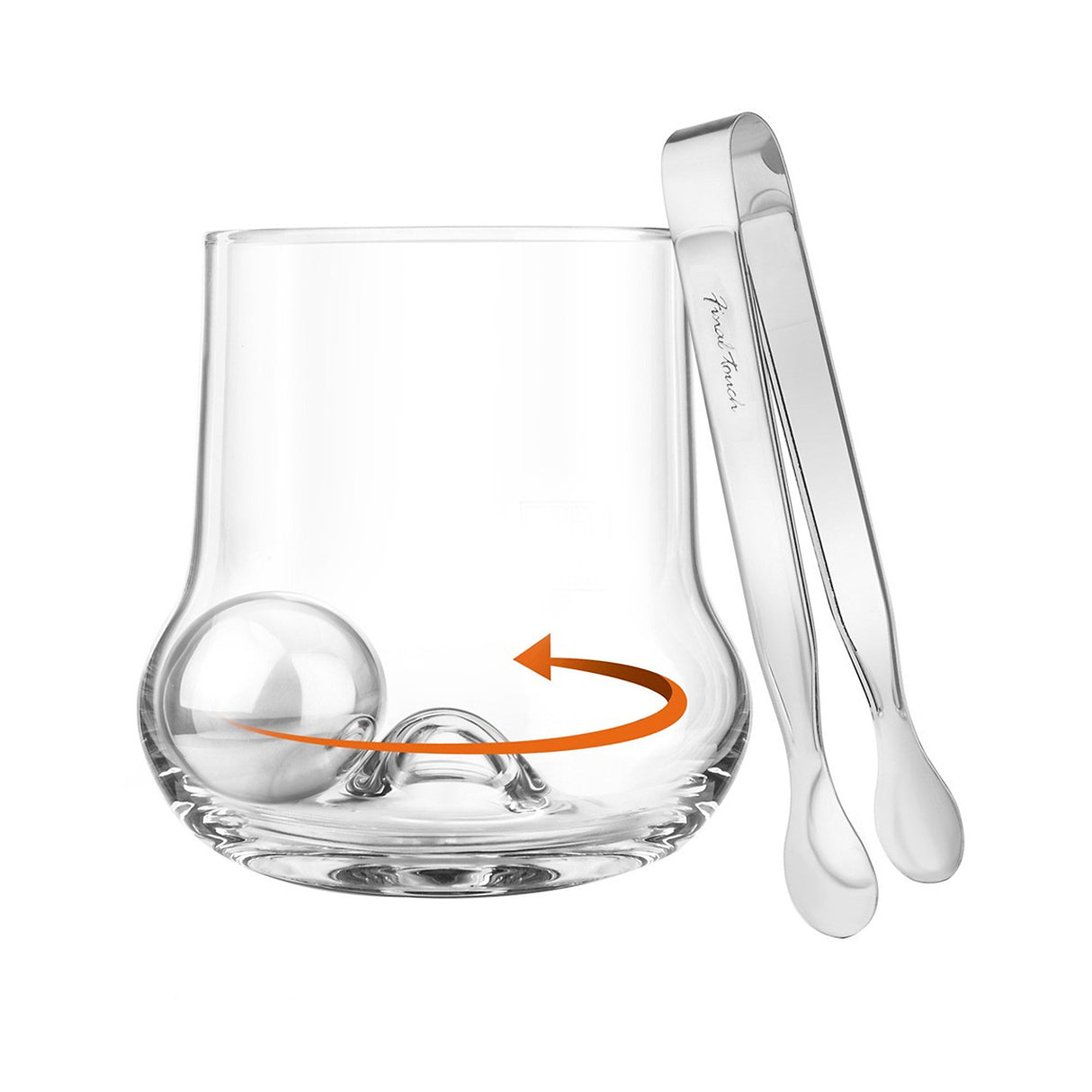 Final Touch Rock Roller Glass, Set of 3, 450ml