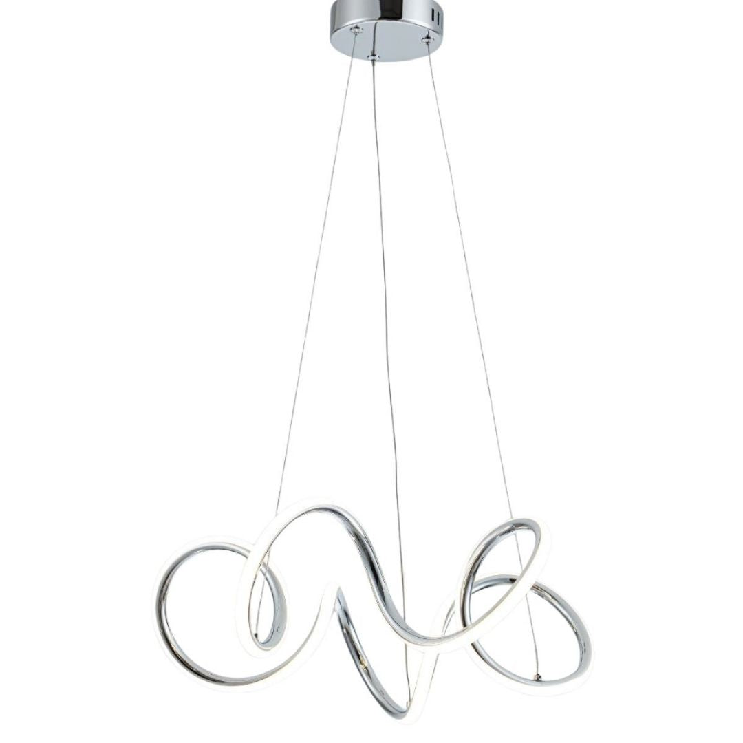 Pagazzi Aurielle Chrome LED Pendant Ceiling Light