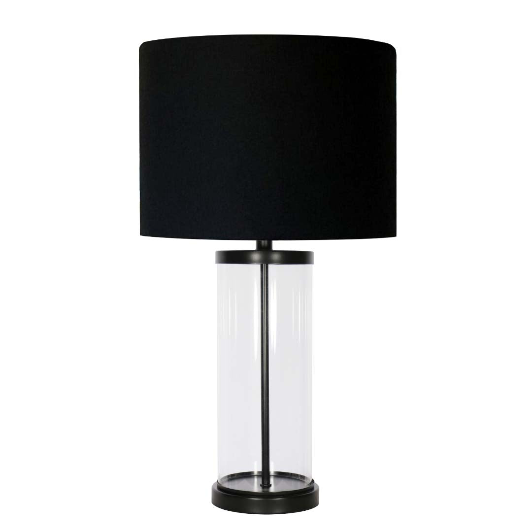 Pagazzi Adelia Black Glass Table Lamp