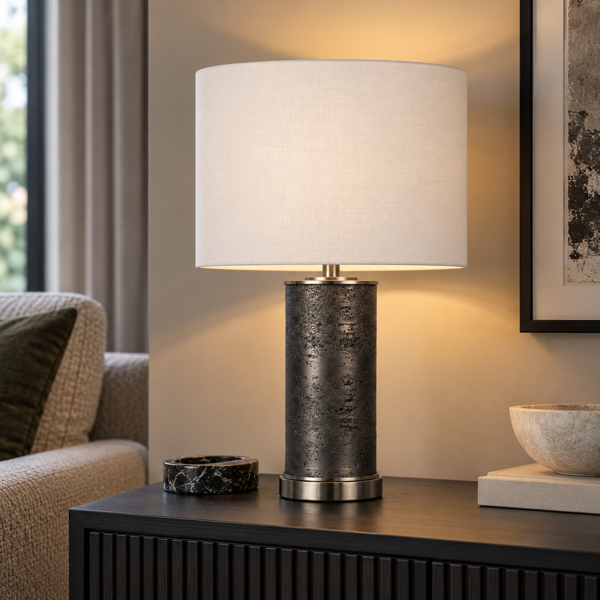 Pagazzi Marcelline Grey Table Lamp