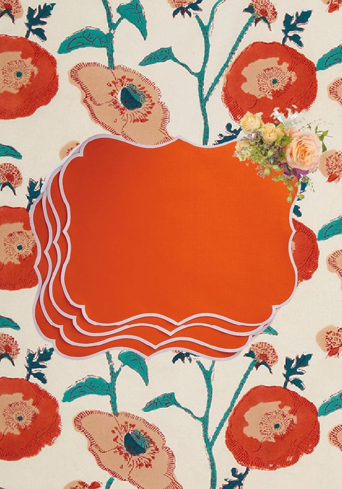 Casa by Josephine Jenno Papaya Coloured Placemats - Set of 4