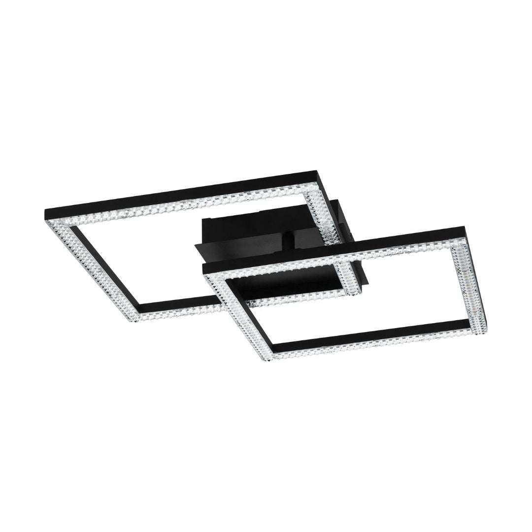 Pagazzi Lucia Black LED Flush Ceiling Light