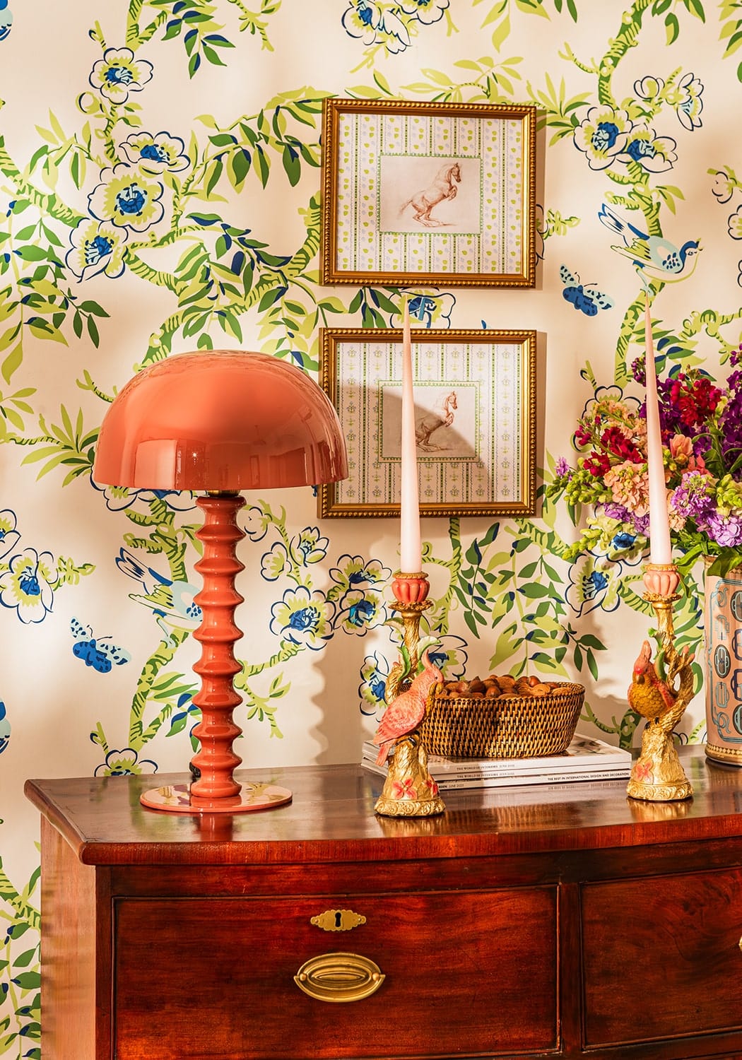Penny Ribbed Lamp Terracotta by Casa by Josephine Jenno