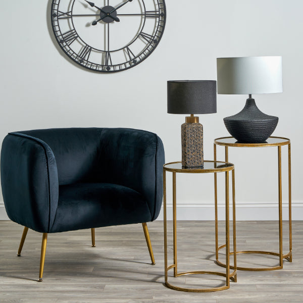 Pagazzi Denisa Black & Gold Ceramic Table Lamp