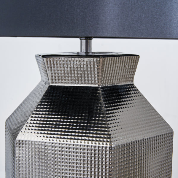 Pagazzi Alada Black & Silver Ceramic Table Lamp