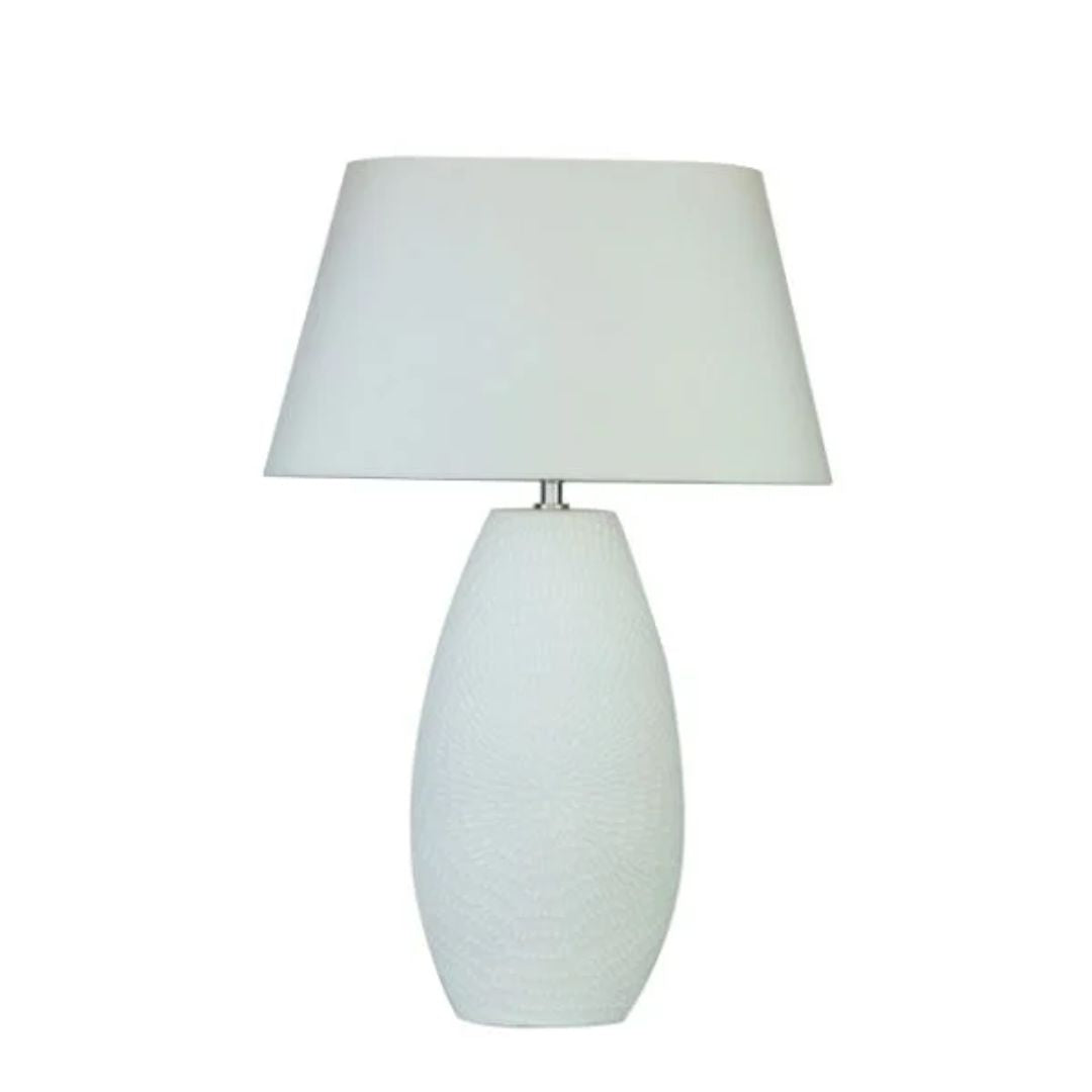 Pagazzi Caitlin Tall White Ceramic Table Lamp