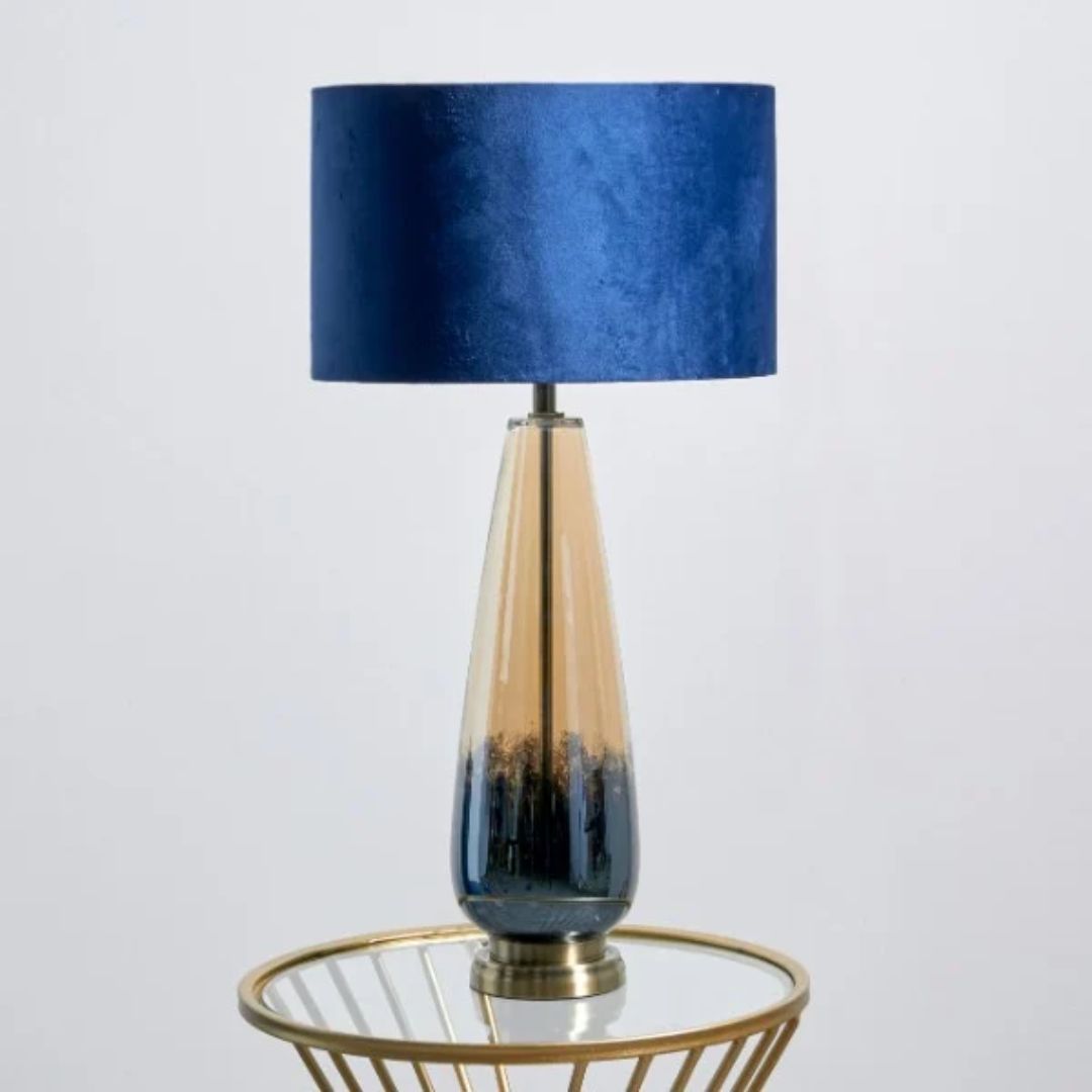 Pagazzi Elena Blue Glass Table Lamp