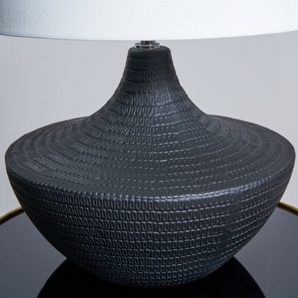 Pagazzi Vilma Ceramic Black Table Lamp