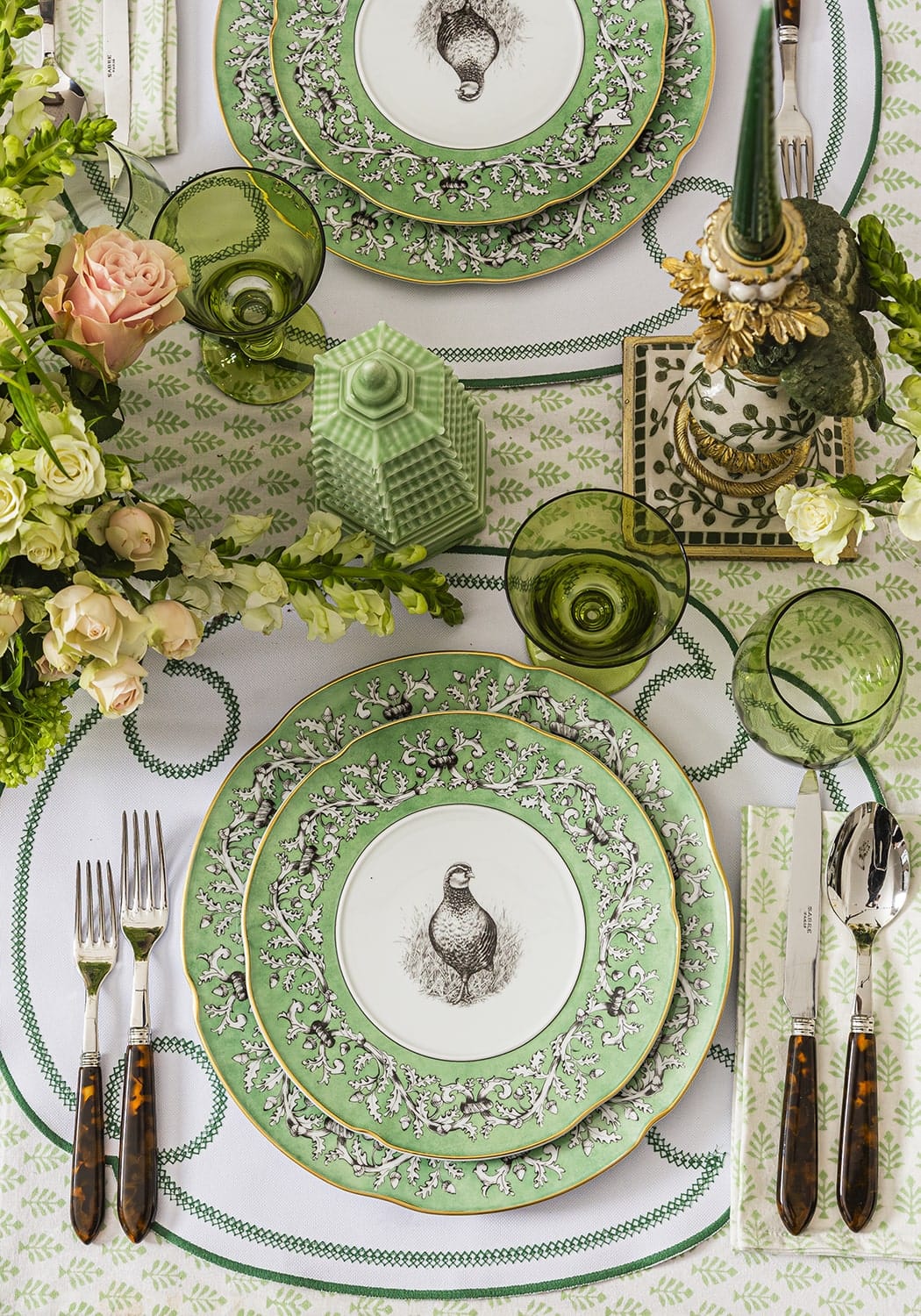 Casa by Josephine Jenno Pheasant Fancy Dessert Plates - Set of 4