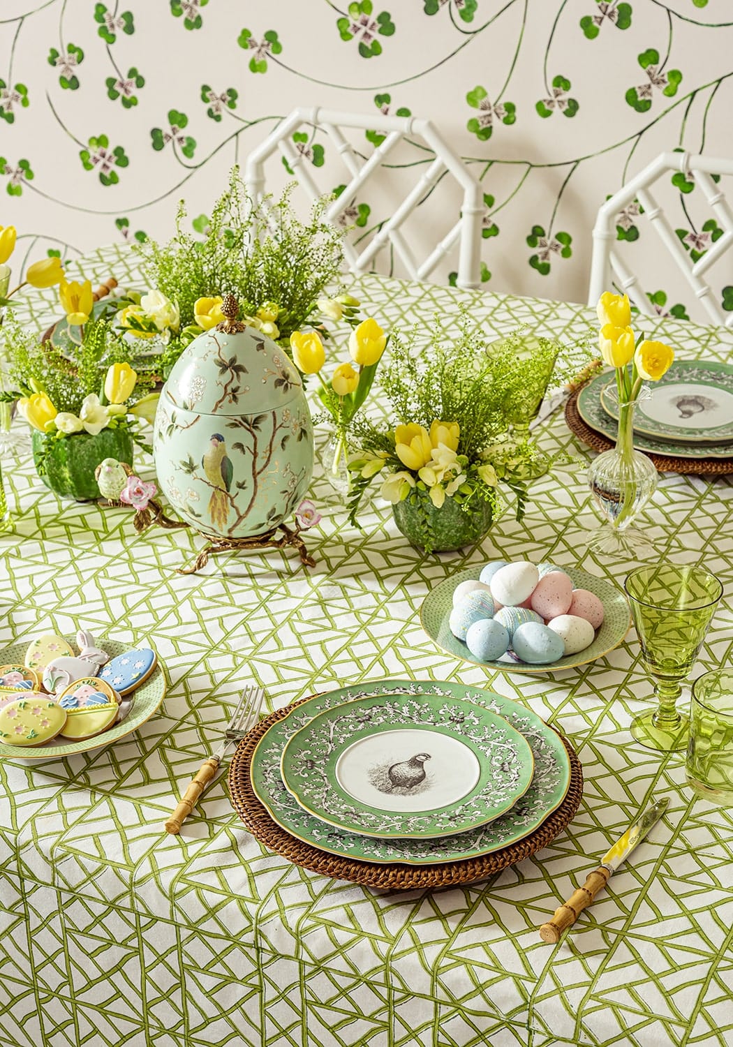 Casa by Josephine Jenno Pheasant Fancy Dessert Plates - Set of 4
