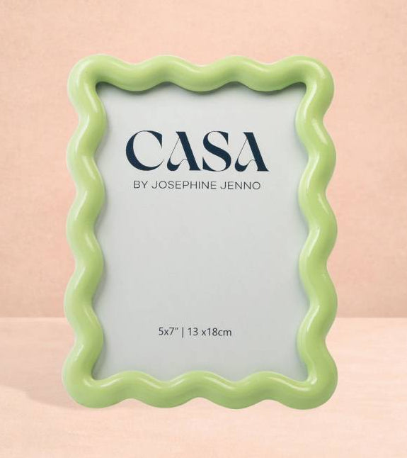 Casa by Josephine Jenno Ivy Mint Ripple Photo Frame 7x5