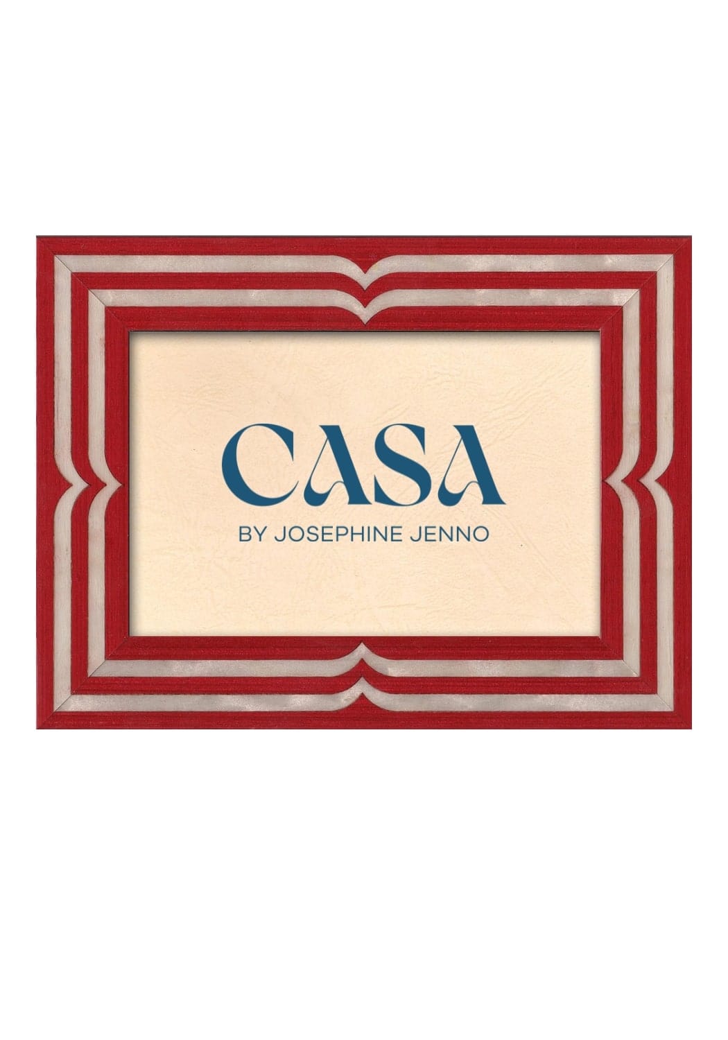 Casa by Josephine Jenno Raspberry Beret Marquetry Frame Wall & Desk Décor 7.8 X 9.8"