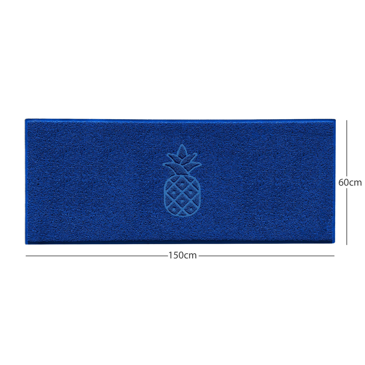 Nicoman Embossed Pineapple Grey Spaghetti Door Mat