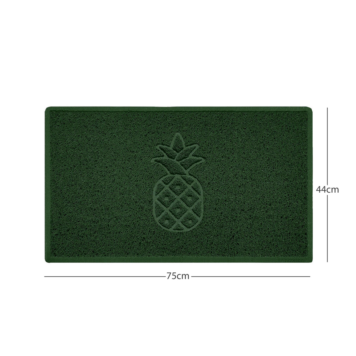 Nicoman Embossed Pineapple Grey Spaghetti Door Mat