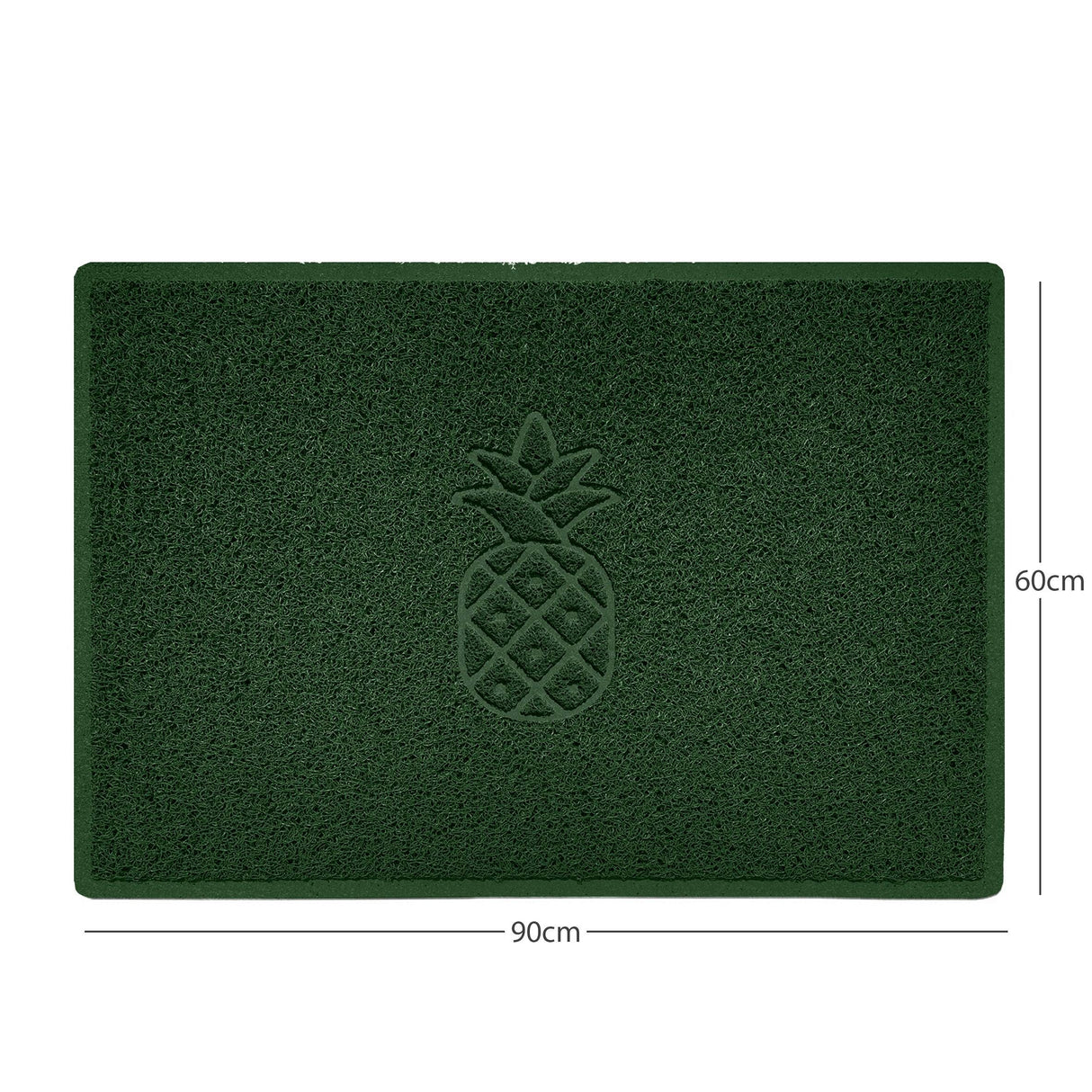 Nicoman Embossed Pineapple Grey Spaghetti Door Mat