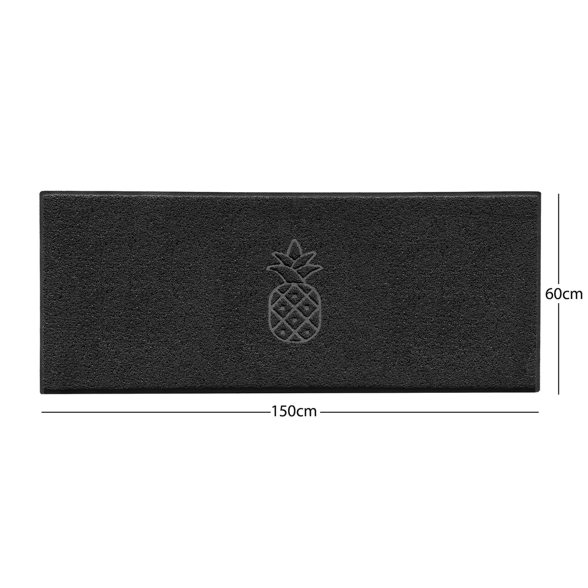 Nicoman Embossed Pineapple Grey Spaghetti Door Mat