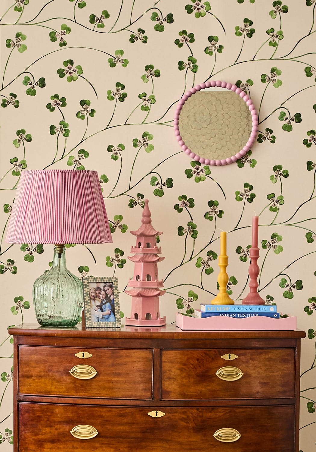 Casa by Josephine Jenno Pink Ball Wall Mirror