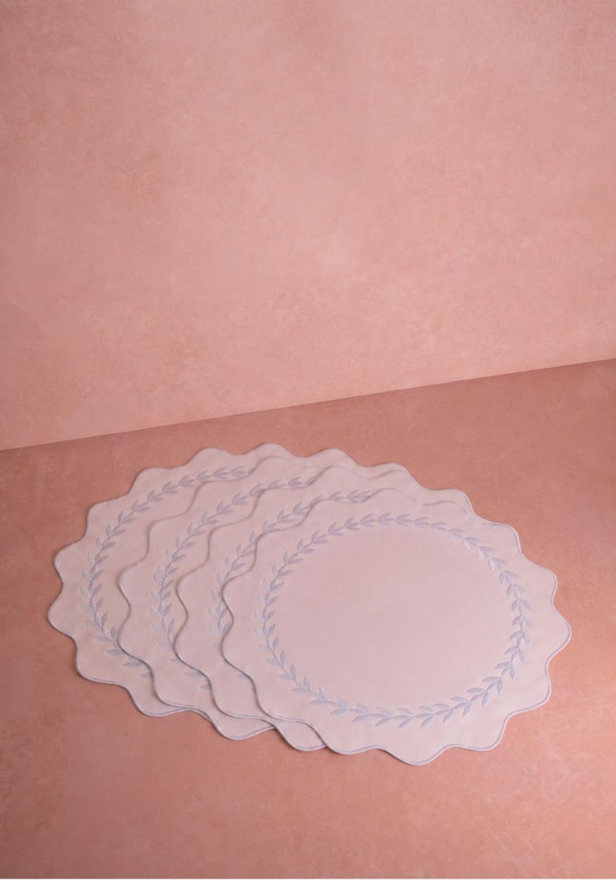 Casa by Josephine Jenno Blue Garland Placemats - Set of 4