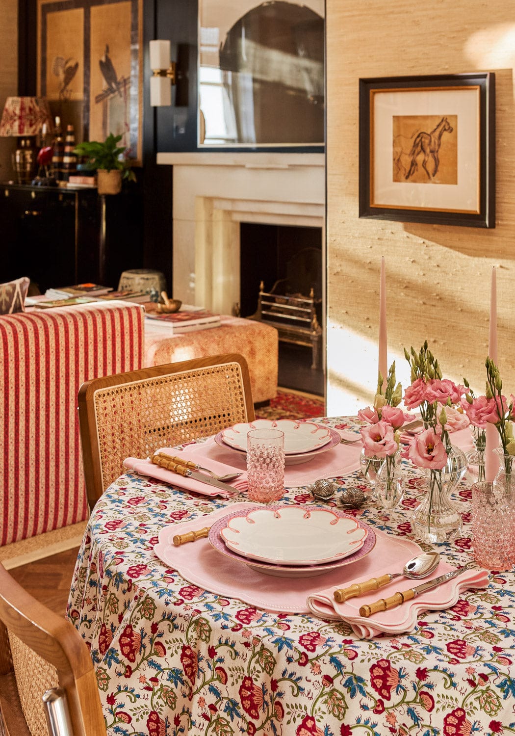 Casa by Josephine Jenno Scalloped Petal Placemat - Blush Pink
