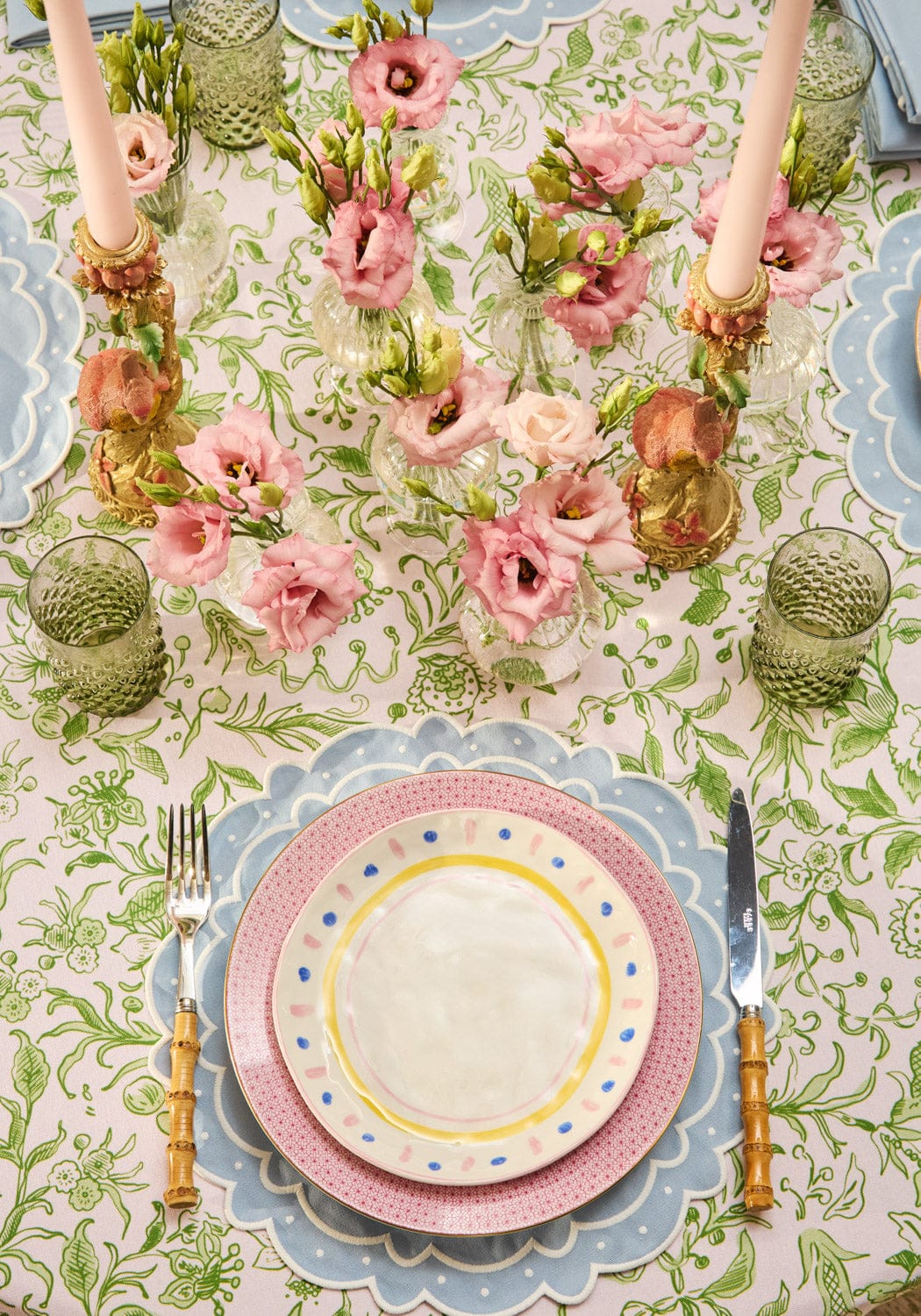 Casa by Josephine Jenno Aurora Set of 4 Placemats - Light Blue