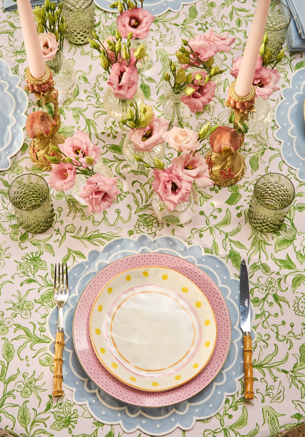 Casa by Josephine Jenno Aurora Set of 4 Placemats - Light Blue
