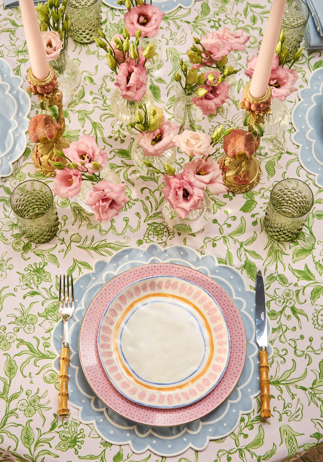 Casa by Josephine Jenno Aurora Set of 4 Placemats - Light Blue