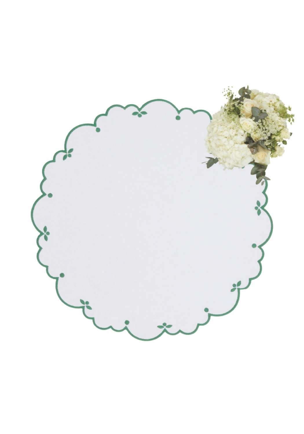 Casa by Josephine Jenno Sweet Greens Round Placemats - Set of 4