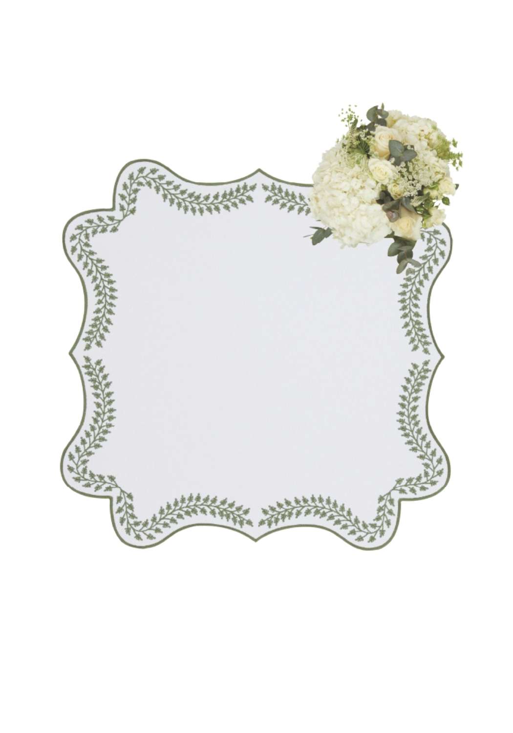 Casa by Josephine Jenno Tabitha Green Wreath Placemats - Set of 4