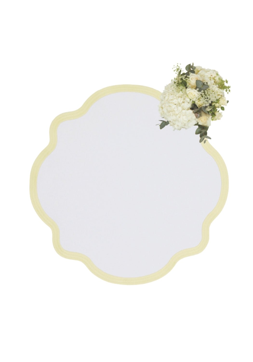 Casa by Josephine Jenno Yellow Trim Placemats - Set of 4