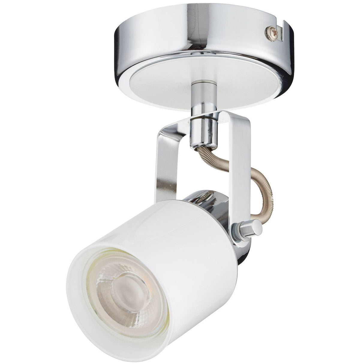 Pagazzi Shoreditch Chrome & White Ceiling Spotlight Bar