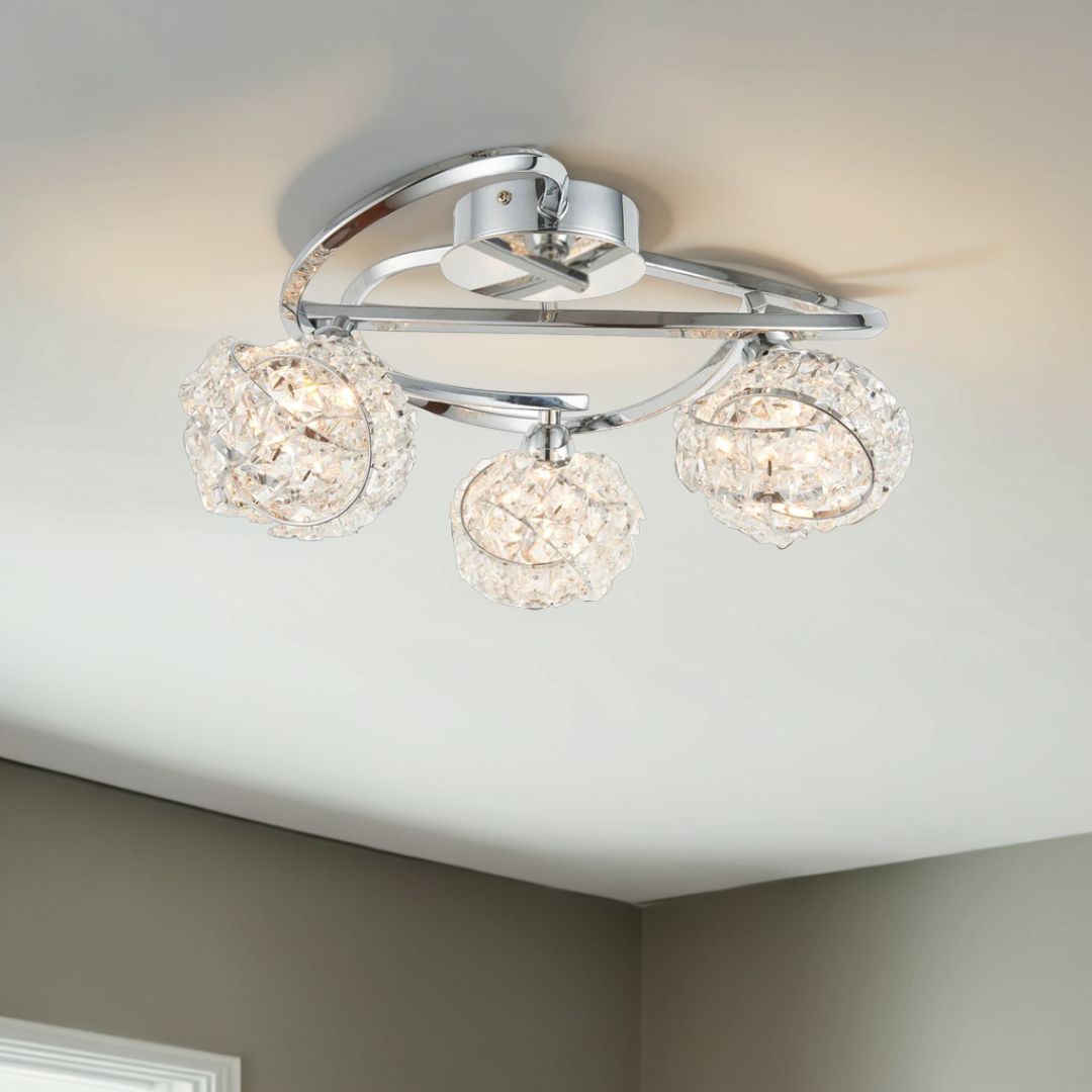 Pagazzi Monaco Semi Flush Ceiling Light