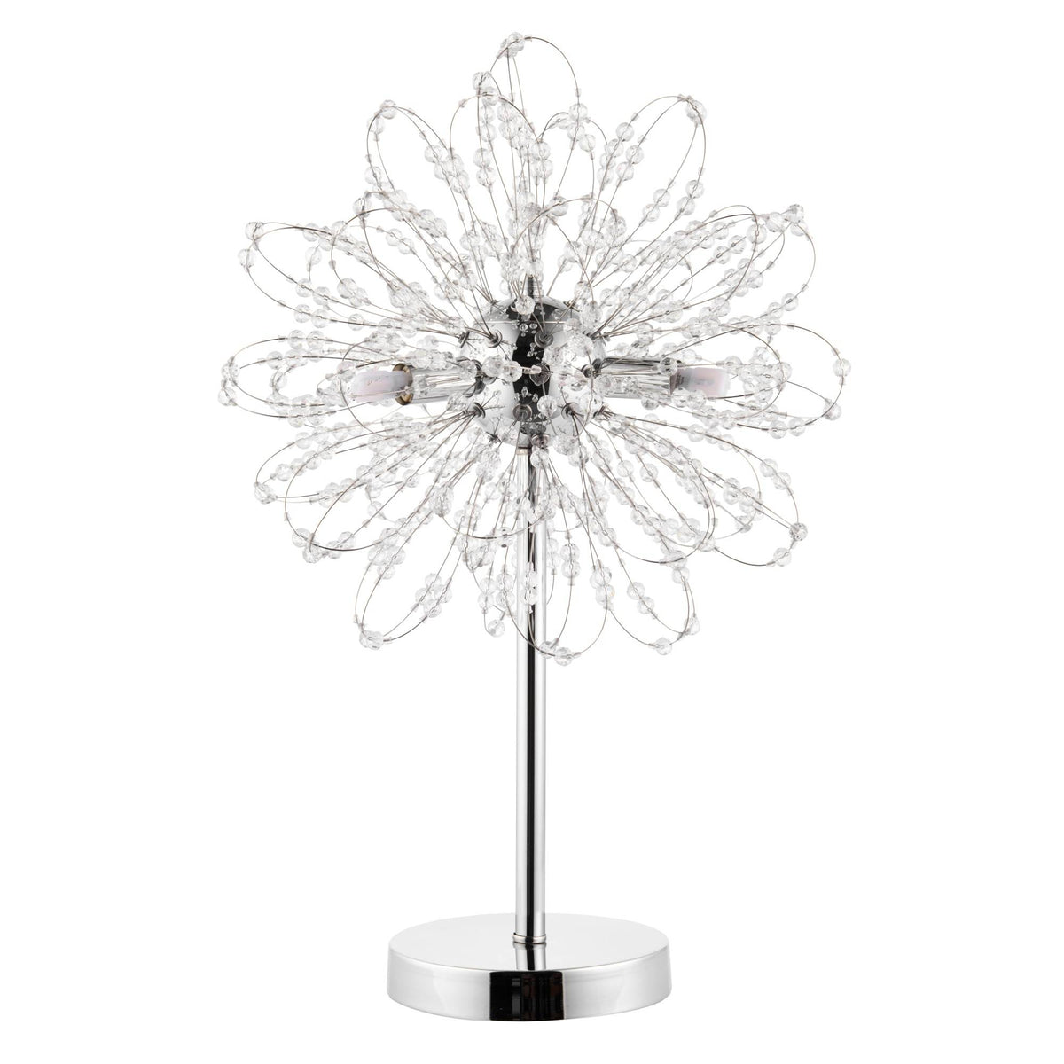 Pagazzi Alula 3-Light Polished Chrome Table Lamp