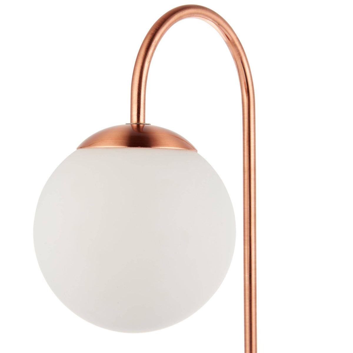 Pagazzi Gerda 50cm Copper Table Lamp with Opal Glass Shade