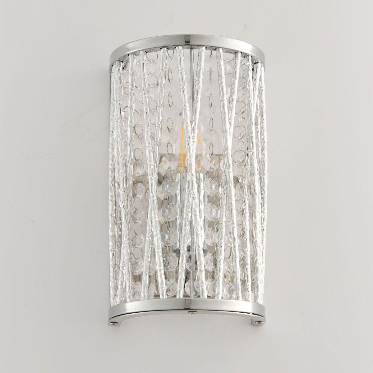 Pagazzi Marissa Chrome Crystal Wall Light