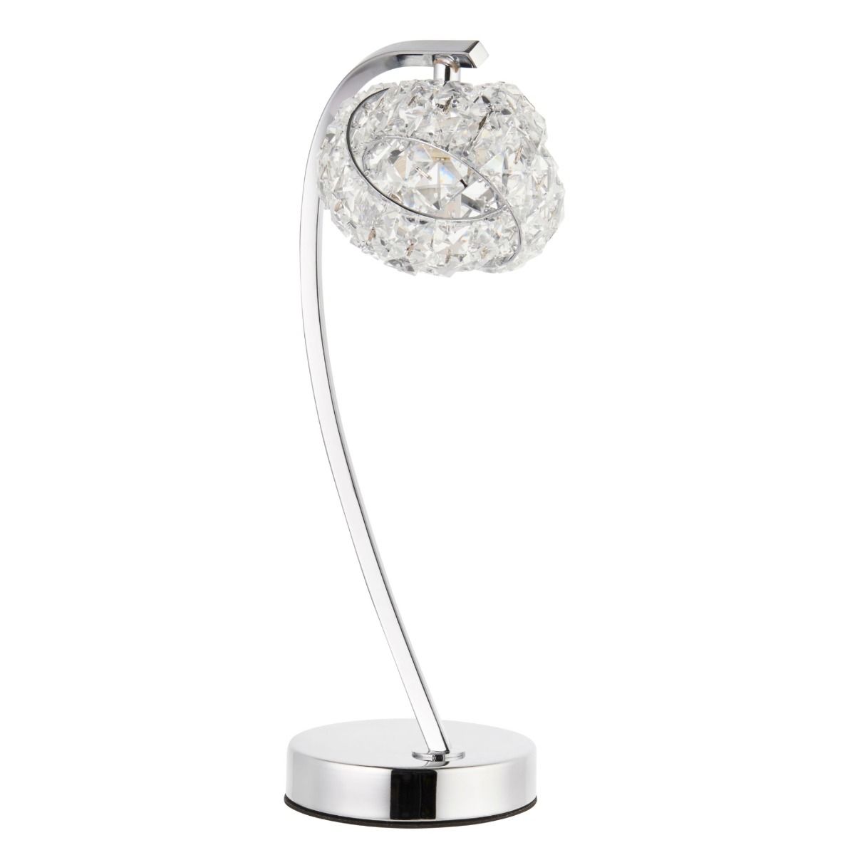 Pagazzi Monaco Chrome and Crystal Table Lamp